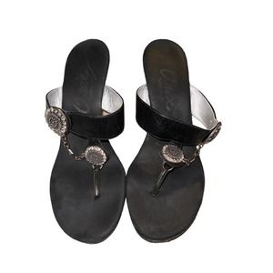 Black and silver High heels size 8